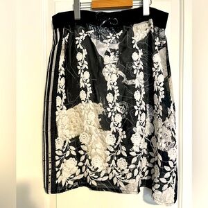 ELISA CAVALETTI multi layer and multi fabric skirt. Size M